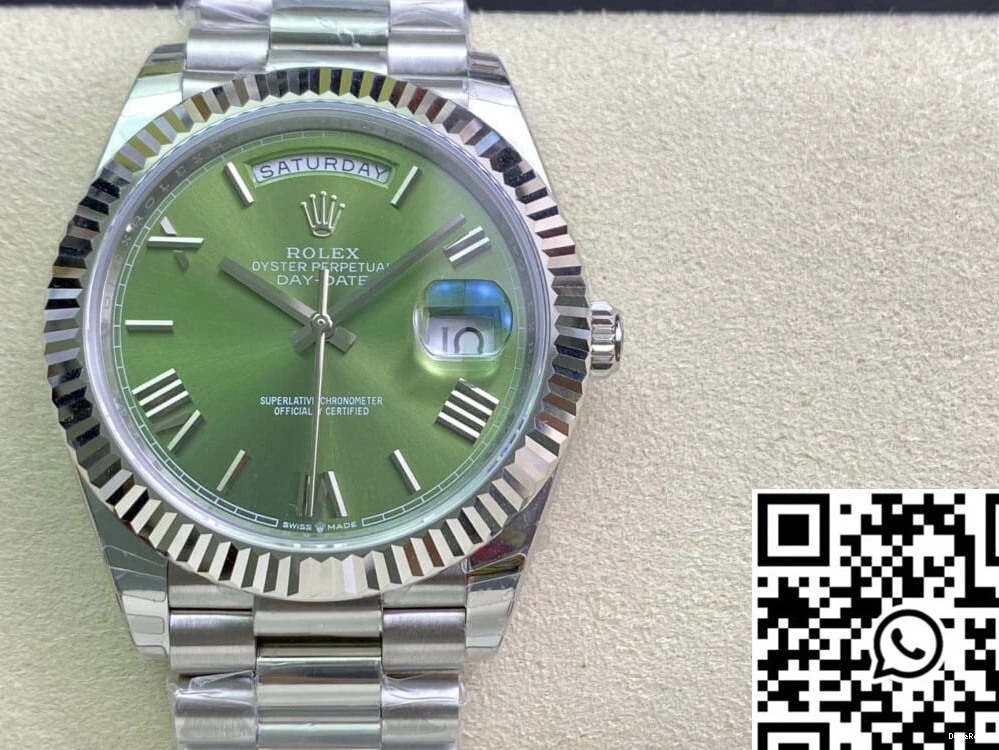 EW Olive Factory Green M228239-0033 Day Date Dial Rolex 0809